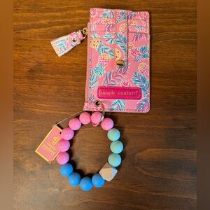 Simply Southern Pink and Blue Beaded Bag